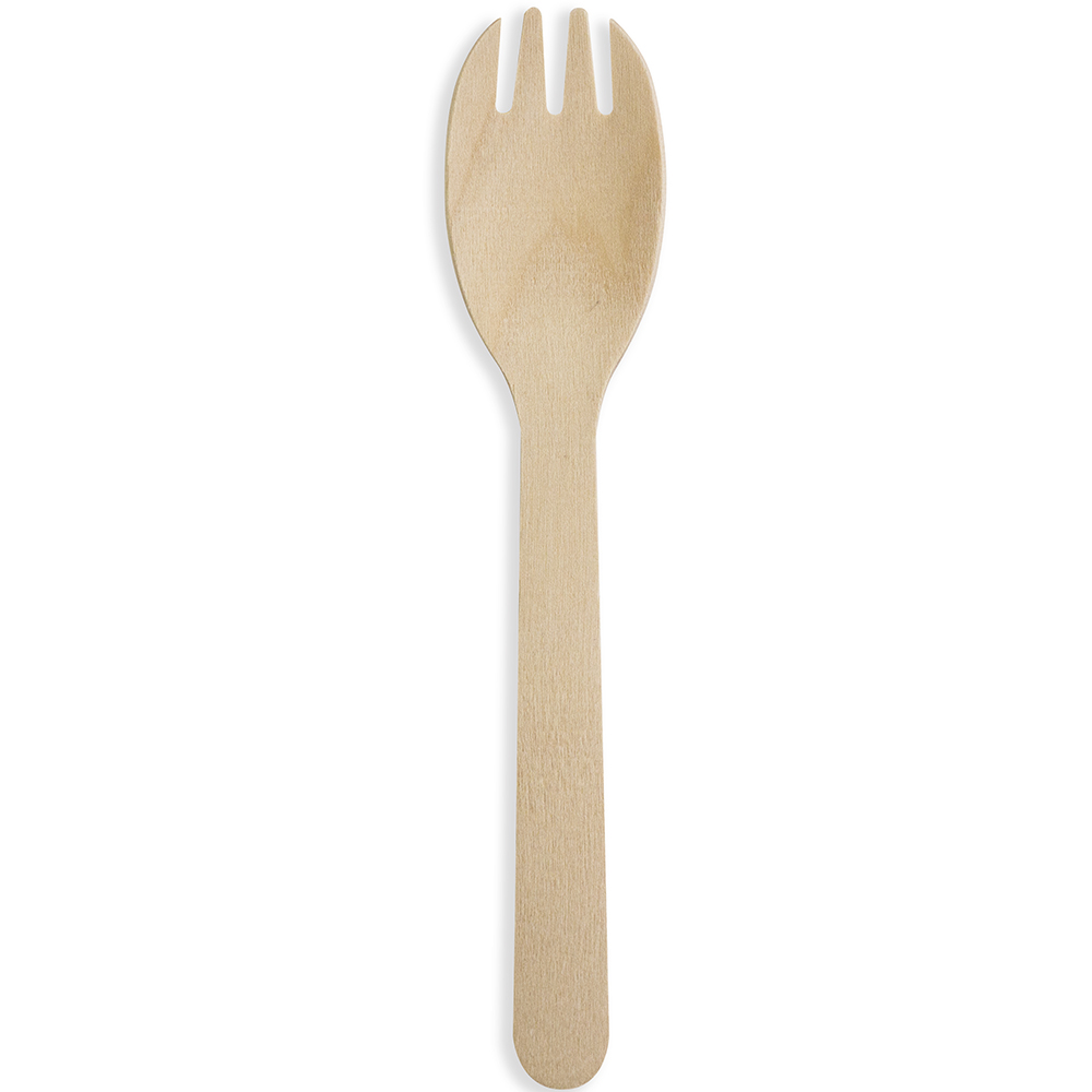 Image for HUHTAMAKI FUTURE FRIENDLY WOODEN CUTLERY SPORK PACK 100 from MOE Office Products Depot Mackay & Whitsundays