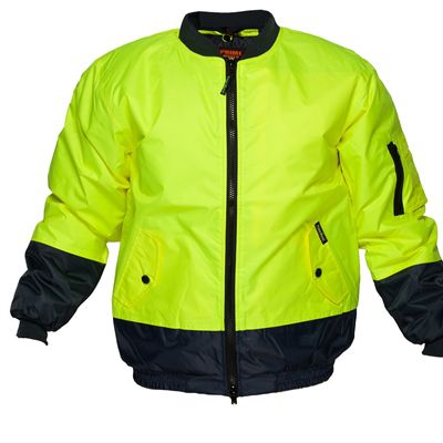 Image for PRIME MOVER MJ304 HI-VIS WATERPROOF BOMBER JACKET 2-TONE DAY ZIP from Office Products Depot