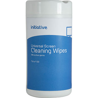 Image for INITIATIVE UNIVERSAL SCREEN CLEANING WIPES TUB 100 from Total Supplies Pty Ltd