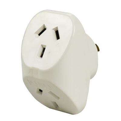 Image for ITALPLAST POWER DOUBLE ADAPTOR WHITE from Total Supplies Pty Ltd