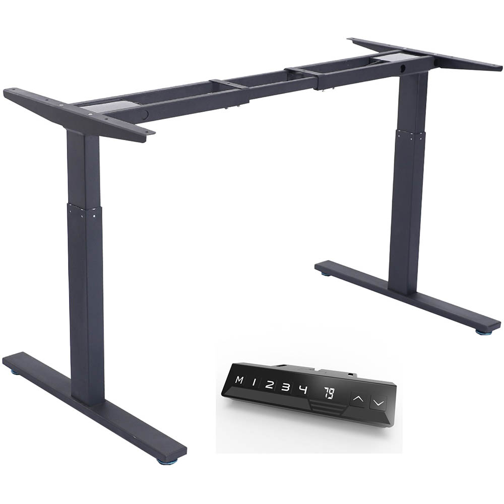 Image for INFINITY 252M ELECTRIC HEIGHT ADJUSTABLE DESK 2 MOTOR BLACK FRAME ONLY from MOE Office Products Depot Mackay & Whitsundays