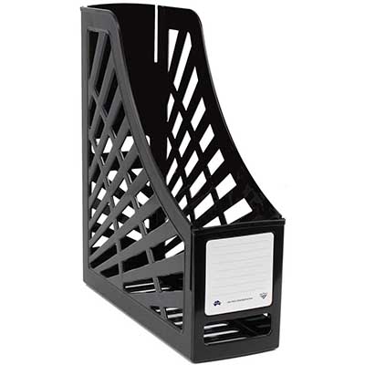 Image for ITALPLAST MAGAZINE STAND BLACK from Ross Office Supplies Office Products Depot