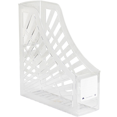 Image for ITALPLAST MAGAZINE STAND CLEAR from OFFICEPLANET OFFICE PRODUCTS DEPOT