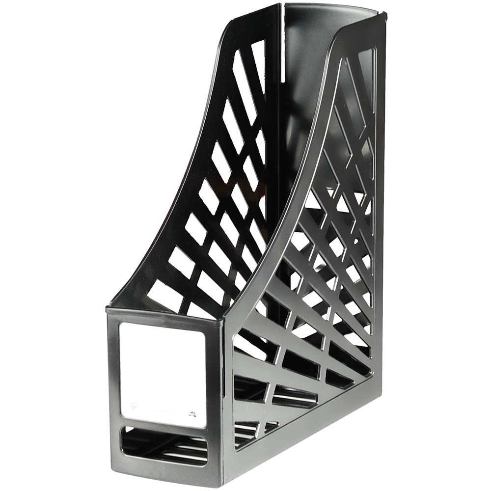 Image for ITALPLAST GREENR RECYCLED MAGAZINE STAND BLACK from OFFICEPLANET OFFICE PRODUCTS DEPOT