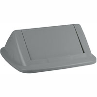 italplast swing top bin lid 32 litre space grey