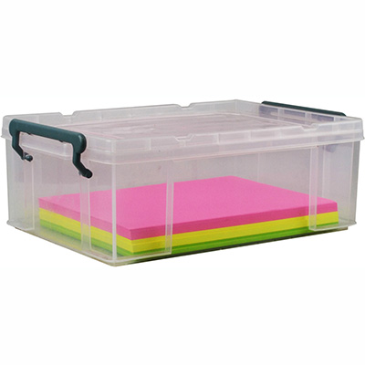 Image for ITALPLAST STACKA STORAGE BOX WITH LID 10 LITRE from MOE Office Products Depot Mackay & Whitsundays