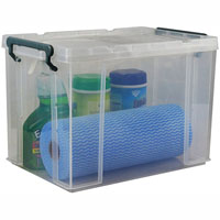 italplast stacka storage box with lid 20 litre