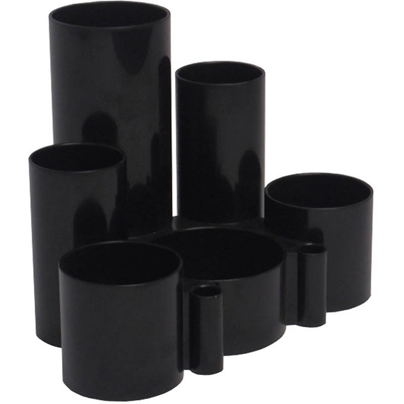 Image for ITALPLAST DESK TIDY 6 COMPARTMENT BLACK from MOE Office Products Depot Mackay & Whitsundays
