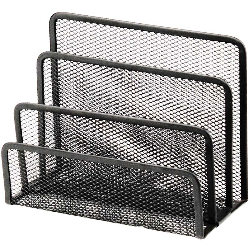 Image for ITALPLAST WIRE MESH LETTER HOLDER SORTER BLACK from Ross Office Supplies Office Products Depot