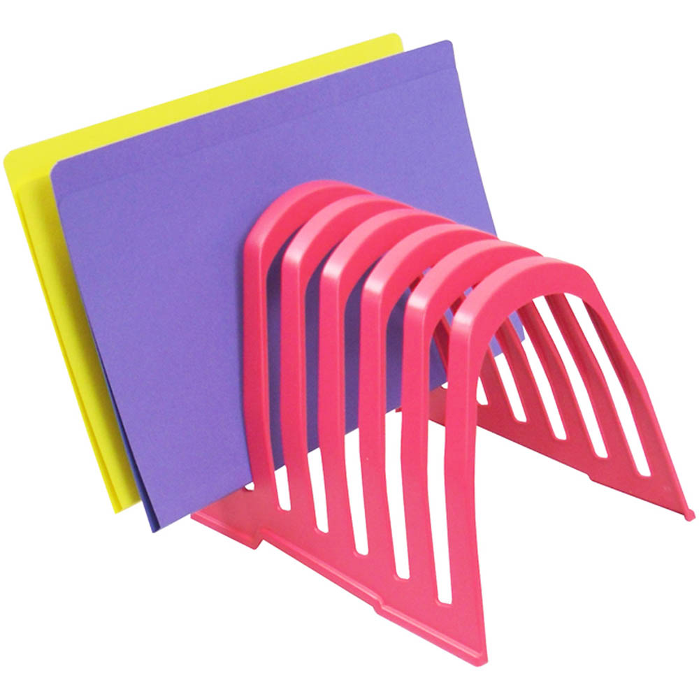 Image for ITALPLAST PLASTIC STEP FILE ORGANISER WATERMELON from Ross Office Supplies Office Products Depot