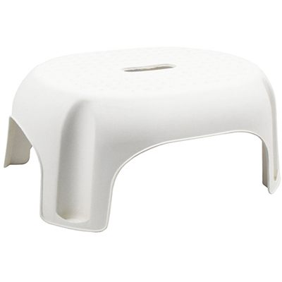 Image for ITALPLAST PLASTIC SINGLE STEP STOOL 296 X 387 X 210MM WHITE from Ross Office Supplies Office Products Depot