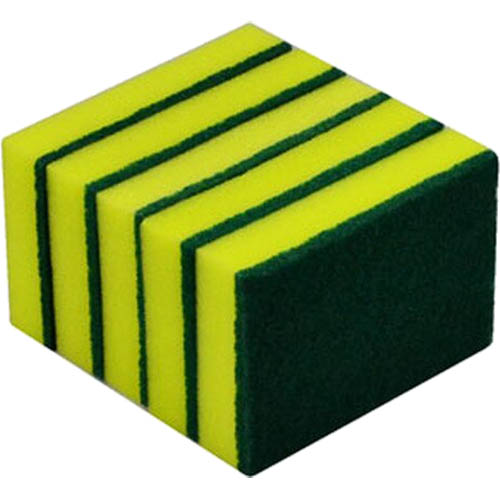 Image for ITALPLAST SCOURER SPONGE HEAVY DUTY PACK 5 from Barkers Rubber Stamps & Office Products Depot
