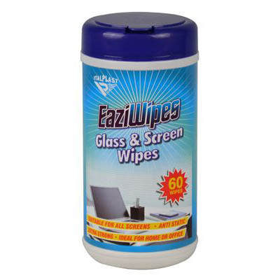 Image for ITALPLAST EAZIWIPES CLEANING WIPES GLASS AND MIRROR TUB 60 SHEETS from Office Products Depot