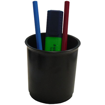 Image for ITALPLAST PENCIL CUP BLACK from Ross Office Supplies Office Products Depot