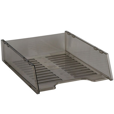 Image for ITALPLAST MULTI FIT DOCUMENT TRAY A4 SMOKE from MOE Office Products Depot Mackay & Whitsundays