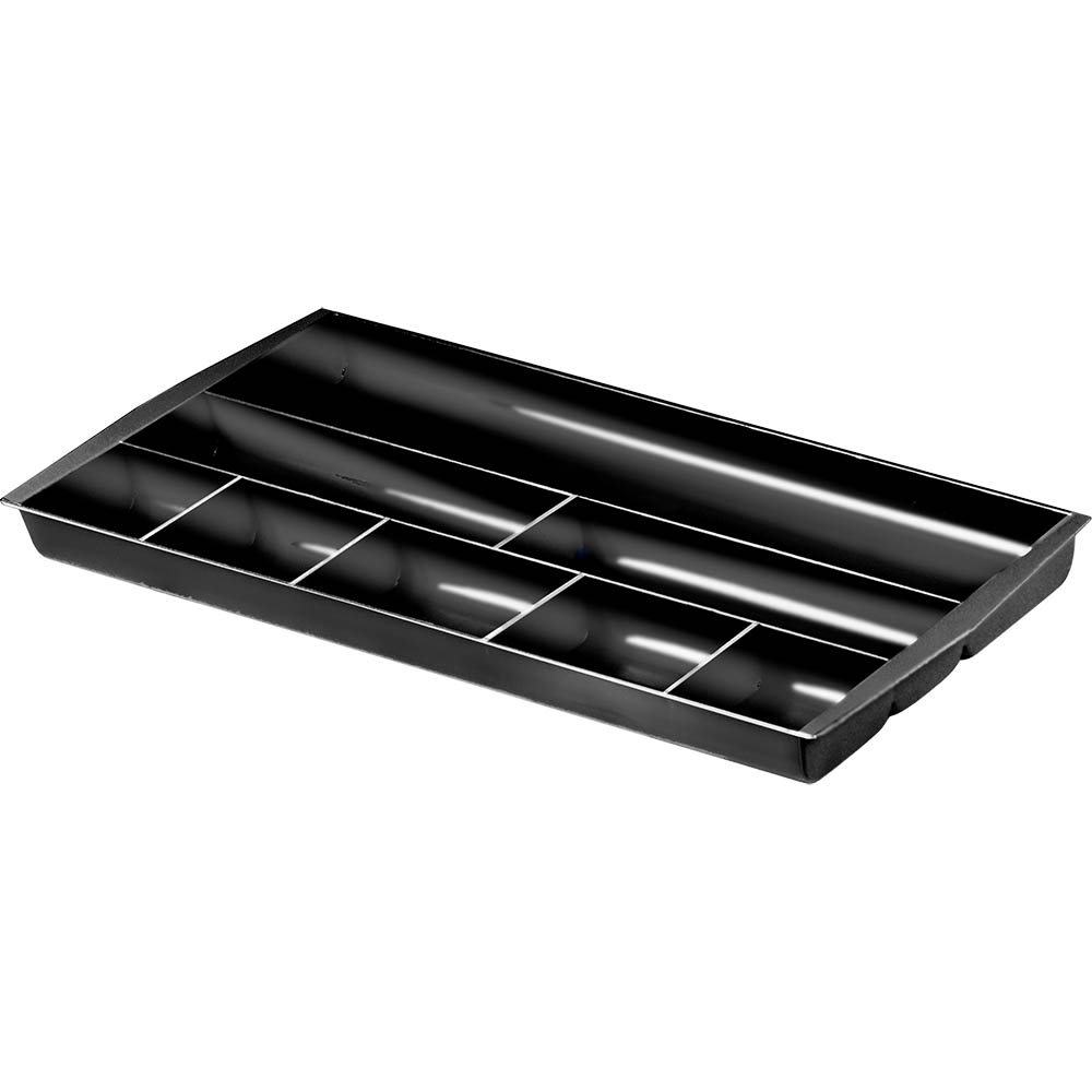 Image for ITALPLAST GREENR RECYCLED DRAWER TIDY 8 COMPARTMENT BLACK from Total Supplies Pty Ltd