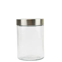 italplast glass food canister 1250ml