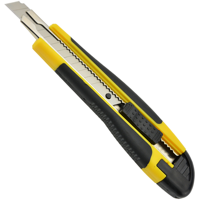 Image for ITALPLAST I850 PREMIUM CUTTING KNIFE 9MM YELLOW/BLACK from Office Business Office Products Depot