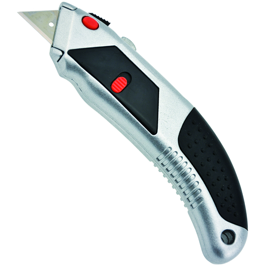 Image for ITALPLAST I852 PREMIUM UTILITY KNIFE SILVER/BLACK from Office Products Depot