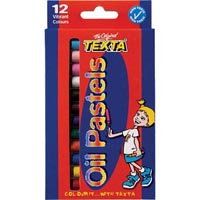 texta oil pastels assorted pack 12