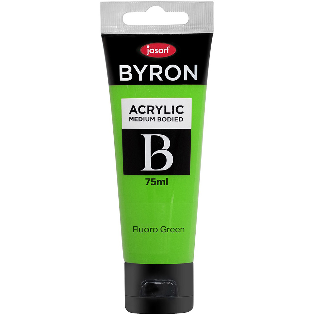 Image for JASART BYRON ACRYLIC PAINT 75ML FLUORO GREEN from Total Supplies Pty Ltd