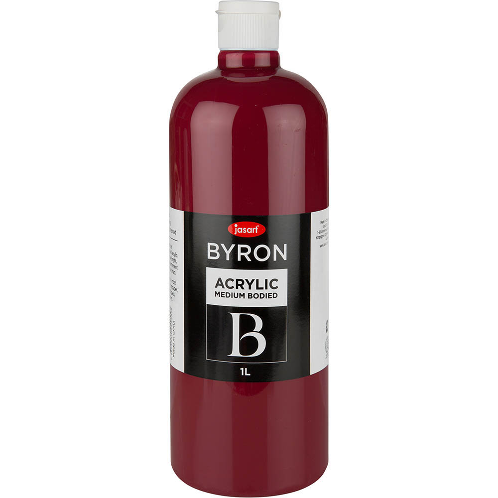 Image for JASART BYRON ACRYLIC PAINT 1 LITRE MAGENTA from MOE Office Products Depot Mackay & Whitsundays