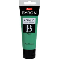 jasart byron acrylic paint 75ml pearl green