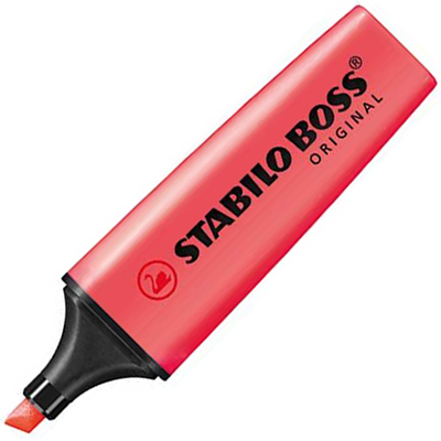 Image for STABILO BOSS HIGHLIGHTER CHISEL RED from Office Products Depot