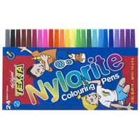 texta nylorite colouring markers pack 24