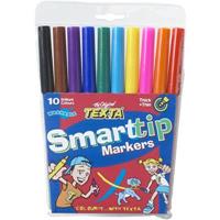 texta smarttip colouring marker assorted wallet 10
