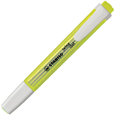 Image for STABILO SWING COOL HIGHLIGHTER CHISEL YELLOW from Total Supplies Pty Ltd