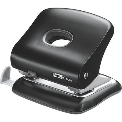 Image for RAPID FC30 2 HOLE PUNCH BLACK from Ross Office Supplies Office Products Depot
