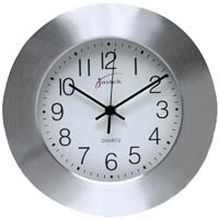 jastek wall clock 250mm aluminium frame