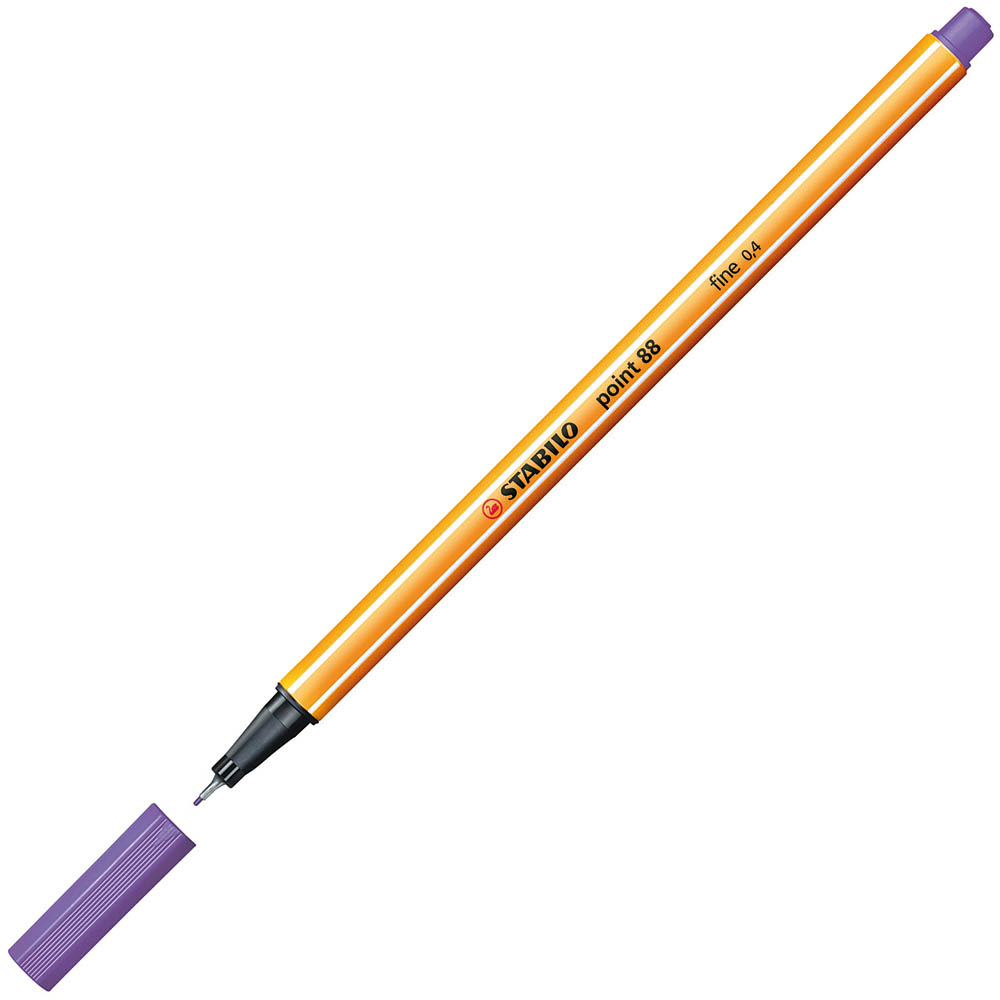 Image for STABILO 88 POINT FINELINER PEN 0.4MM VIOLET from Ross Office Supplies Office Products Depot