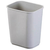 jastek plastic rectangular waste bin 39 litre grey