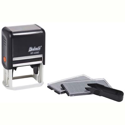 Image for DESKMATE RP-4060D DIY SELF-INKING TEXT STAMP KIT 10 LINES 3MM/4MM BLACK from Albany Office Products Depot