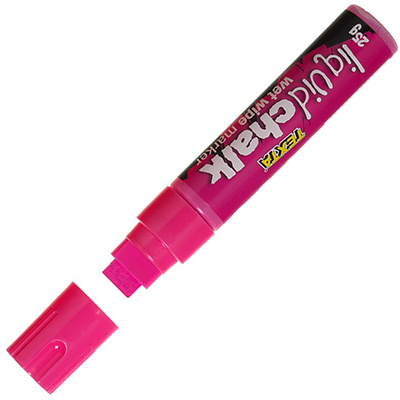 Image for TEXTA JUMBO LIQUID CHALK MARKER WET WIPE CHISEL 15MM PINK from MOE Office Products Depot Mackay & Whitsundays
