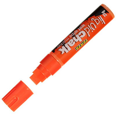 Image for TEXTA JUMBO LIQUID CHALK MARKER WET WIPE CHISEL 15MM ORANGE from Albany Office Products Depot