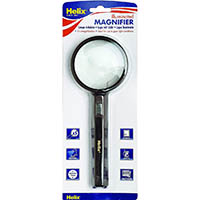 helix magnifying glass illuminated 75mm black