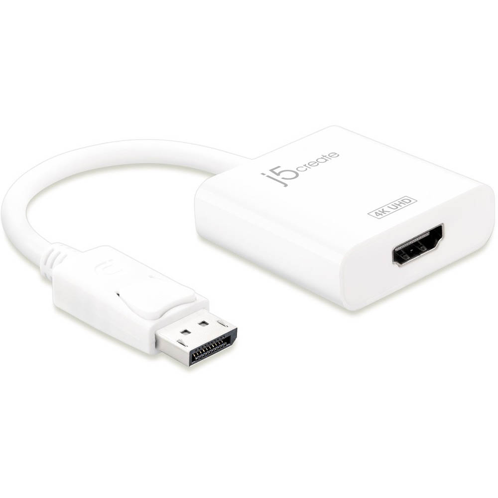 Image for J5CREATE JDA158 DISPLAYPORT ADAPTER TO 4K HDMI ACTIVE from Margaret River Office Products Depot