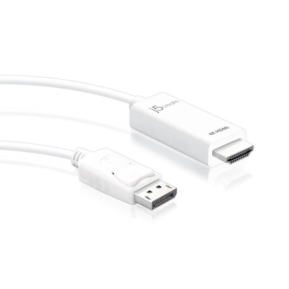 Image for J5CREATE JDC158 DISPLAYPORT CABLE 4K HDMI 1800MM from Total Supplies Pty Ltd