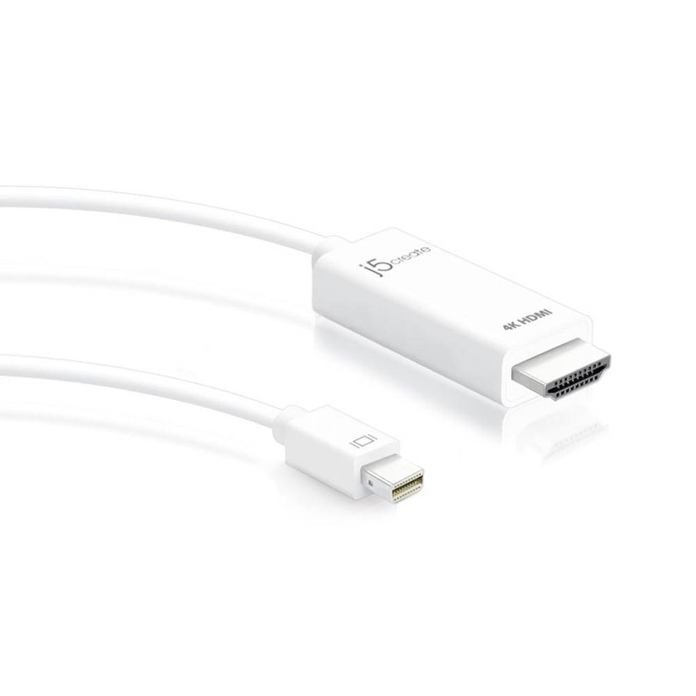 Image for J5CREATE JDC159 DISPLAYPORT CABLE 4K HDMI MINI 1800MM from MOE Office Products Depot Mackay & Whitsundays