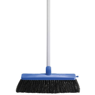 Image for OATES WORKMASTER HOUSEHOLD BROOM WITH HANDLE BLUE from Total Supplies Pty Ltd