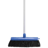 oates workmaster household broom with handle blue