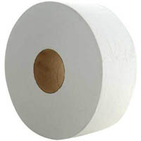 tru soft jumbo toilet roll 2-ply 400m white carton 6