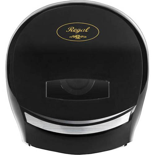 Image for REGAL JUMBO TOILET ROLL DISPENSER SINGLE ABS BLACK from Office Products Depot