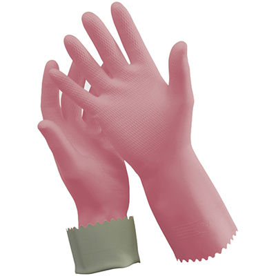 Image for OATES SILVER LINED RUBBER GLOVES SIZE 7 PINK from Office Products Depot Gold Coast