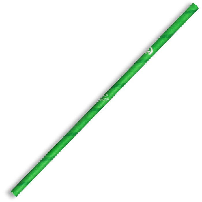 Image for BIOPAK BIOSTRAW STRAW 6 X 197MM GREEN PACK 250 from Ross Office Supplies Office Products Depot