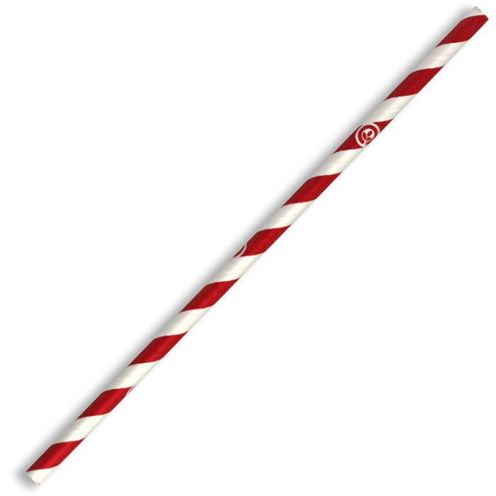 Image for BIOPAK BIOSTRAW STRAW 6 X 197MM RED STRIPE PACK 250 from MOE Office Products Depot Mackay & Whitsundays