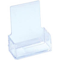deflecto business card holder portrait 65 x 96 x 46mm clear